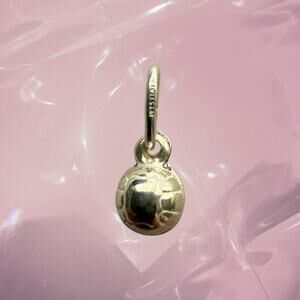 Y2K 925 Sterling silver mini soccer football World Cup lucky charm pendant